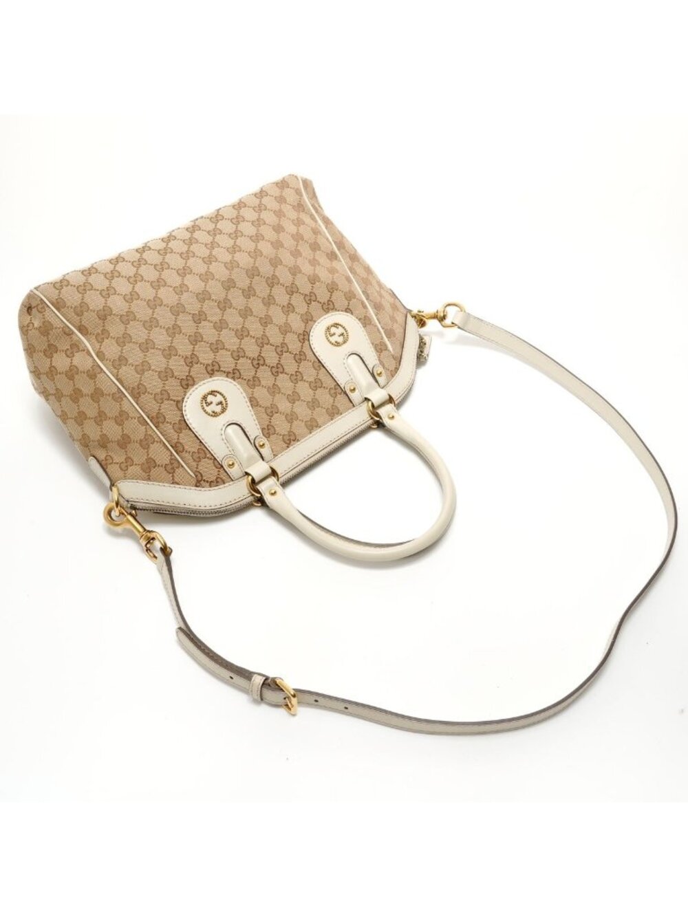 Gucci Handbag Scarlet 2-Way GG Canvas - Picture 8 of 10